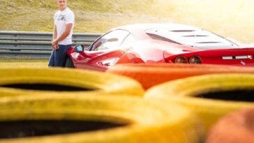 Mick Schumacher Ferrari F8 Tributo