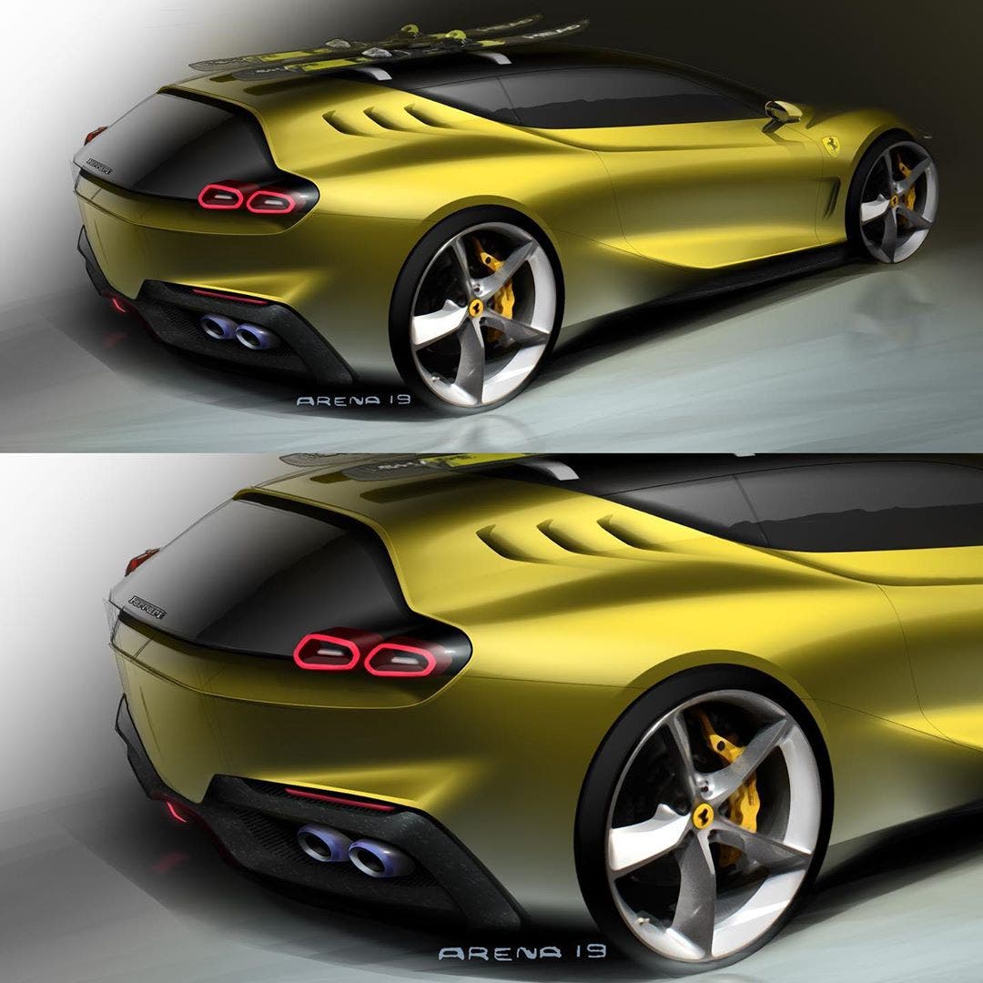 Ferrari GTC4Lusso successore render