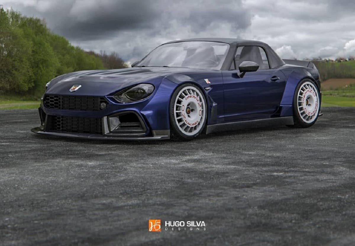 Fiat 124 Abarth Ecco Come Sarebbe La Versione Widebody