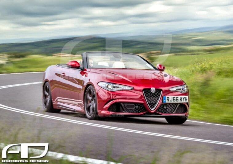 Alfa Romeo Giulia Cabrio Ascariss Design render