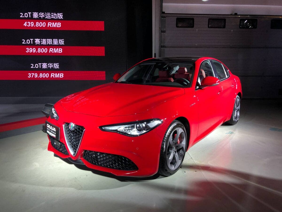 Alfa Romeo Giulia MY 2020 cina