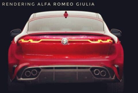 Alfa Romeo Giulia Quadrifoglio 2021 render