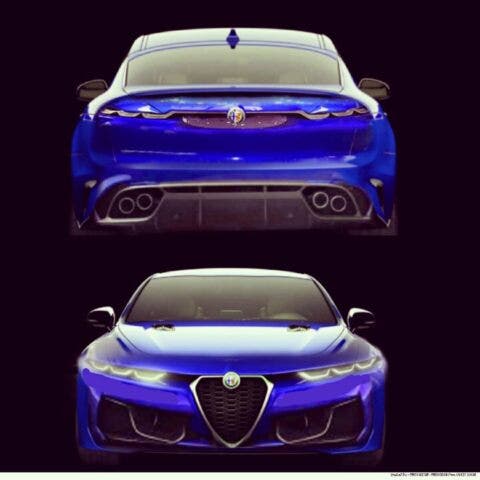 Alfa Romeo Giulia Quadrifoglio 2021 render