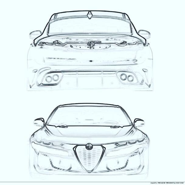 Alfa Romeo Giulia Quadrifoglio render anticipano il design del