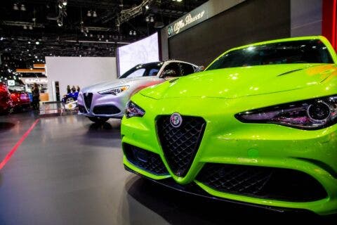 Alfa Romeo Giulia Quadrifoglio verde neon