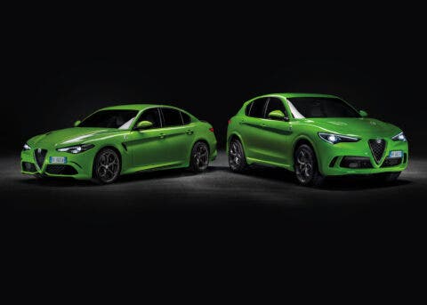 Alfa Romeo Giulia e Stelvio Quadrifoglio verde