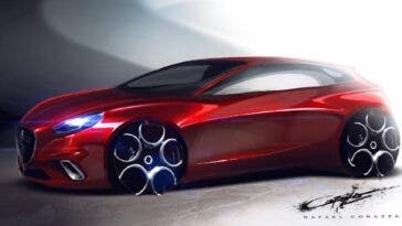 Alfa Romeo berlina render