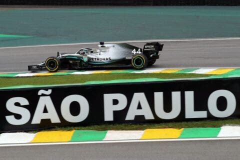 Lewis Hamilton in Brasile