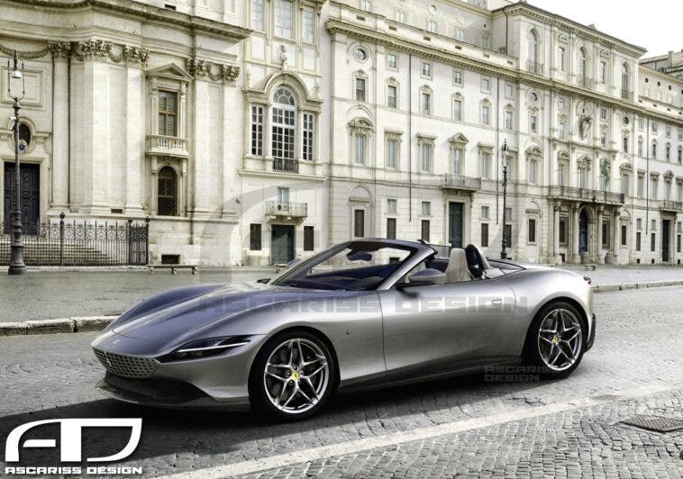 Ferrari Roma Spider render