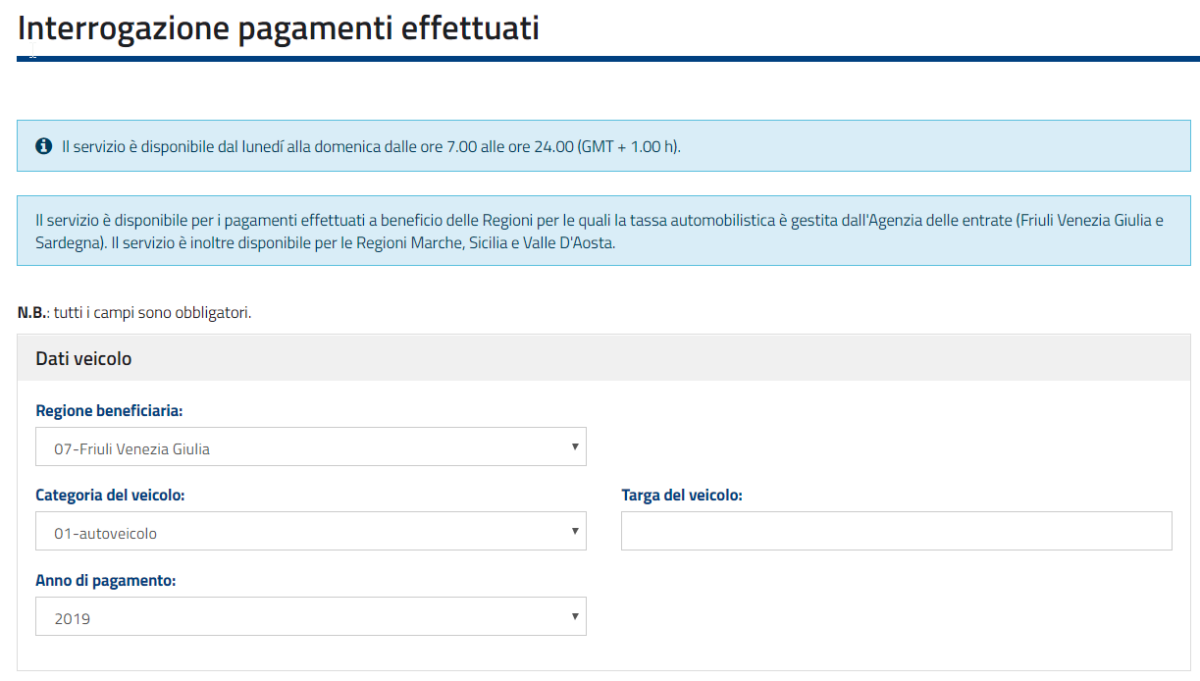 Verifica Agenzia Entrate Bolli Arretrati non pagati