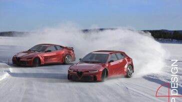 Alfa Romeo GTV e Giulietta Concept LP Design render
