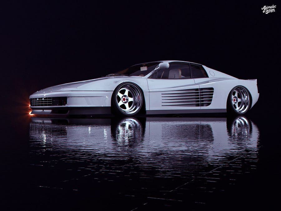 Ferrari Testarossa Miami Vice Abimelec Design
