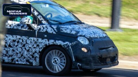 Fiat 500 elettrica 2021 foto spia