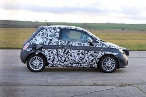 Fiat 500e 2021 prototipi foto spia