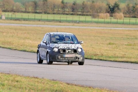 Fiat 500e 2021 prototipi foto spia