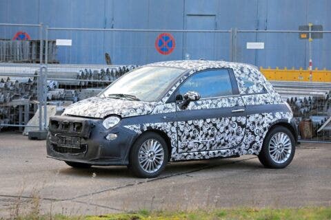 Fiat 500e 2021 prototipi foto spia