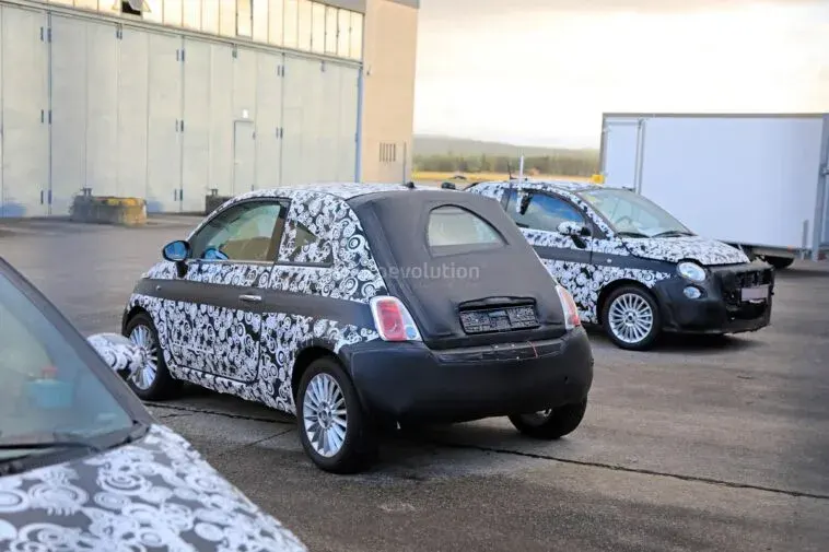 Fiat 500e 2021 prototipi foto spia