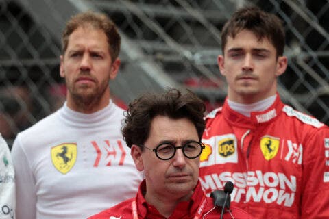 Mattia Binotto, Vettel e Leclerc
