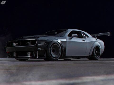 Dodge Challenger Hellcat pista Abimelec Design