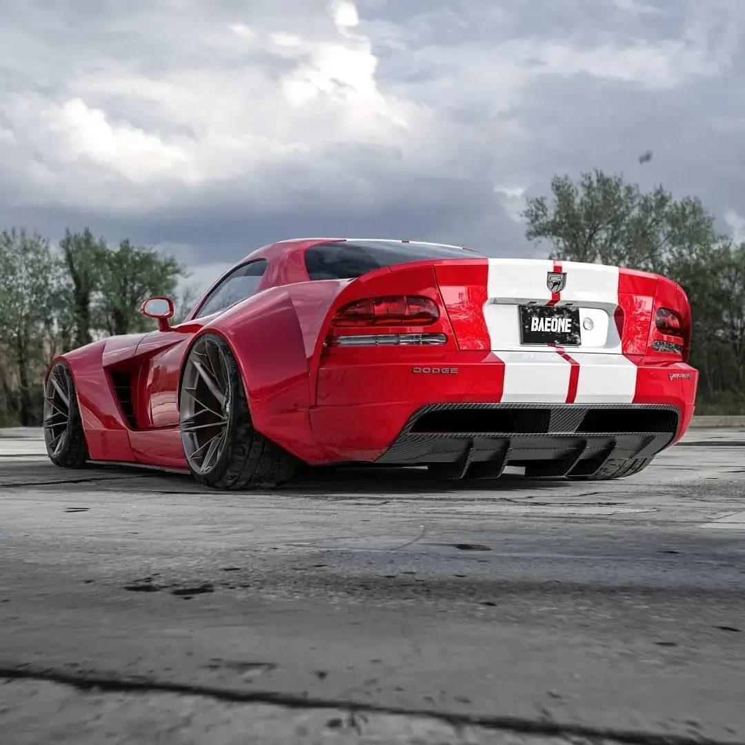 Dodge Viper widebody render