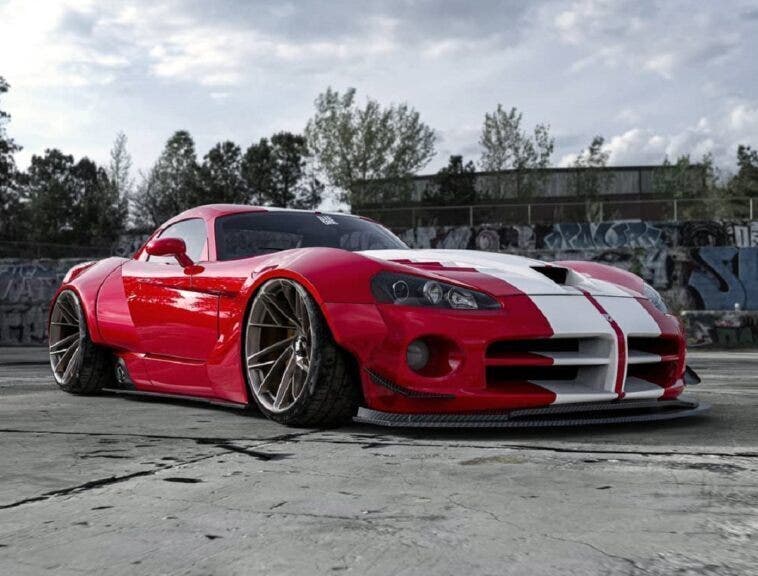 Dodge Viper widebody render