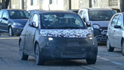 Fiat 500e 2021 prototipo foto spia