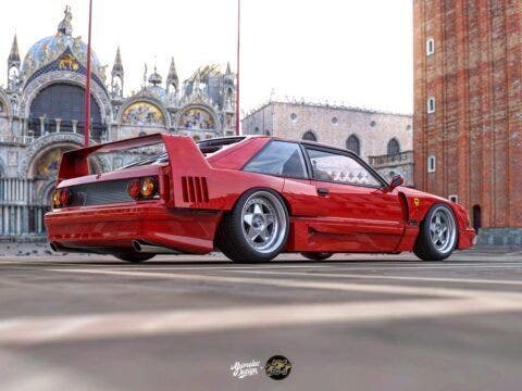 Ford Mustang Foxbody Ferrari F40 Abimelec Design