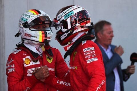 Vettel e Leclerc