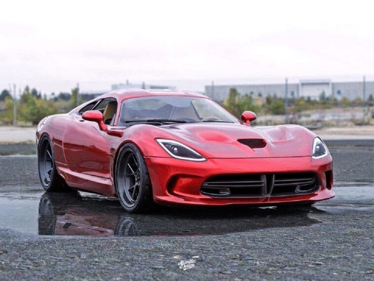 Dodge Viper motore centrale render