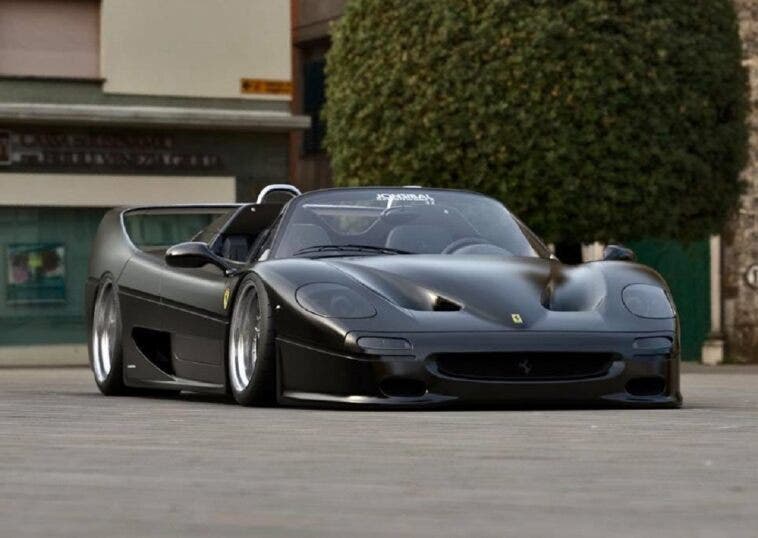 Ferrari F50 nera modificata render
