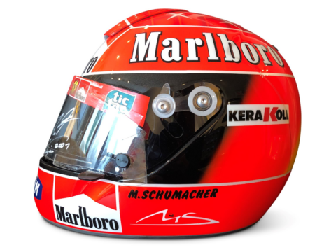 Ferrari casco Michael Schumacher 2001 asta