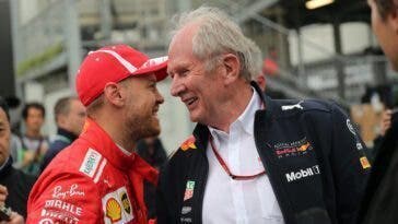 Helmut Marko e Sebastian Vettel
