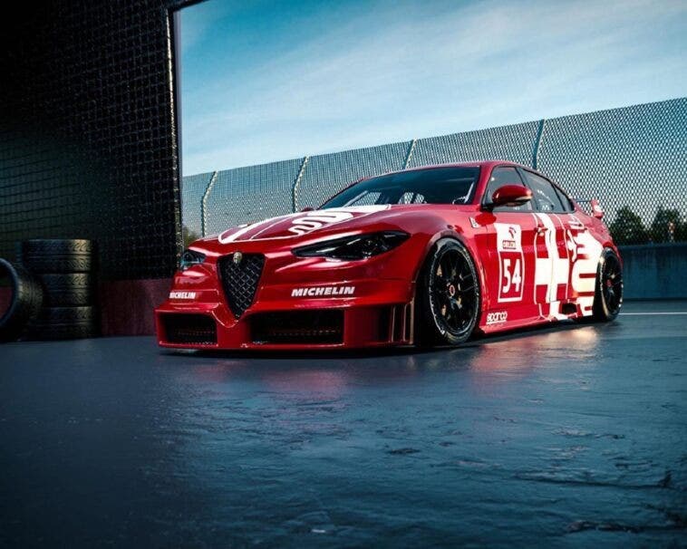 Alfa Romeo Giulia DTM render