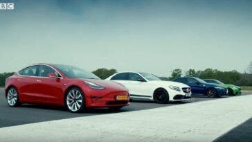 Alfa Romeo Giulia Quadrifoglio - Tesla Model 3 - Bmw M3 - Mercedes-AMG C 63 S