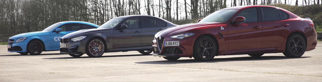 Alfa Romeo Giulia Quadrifoglio vs BMW M3 vs Mercedes-AMG C 63 Carwow