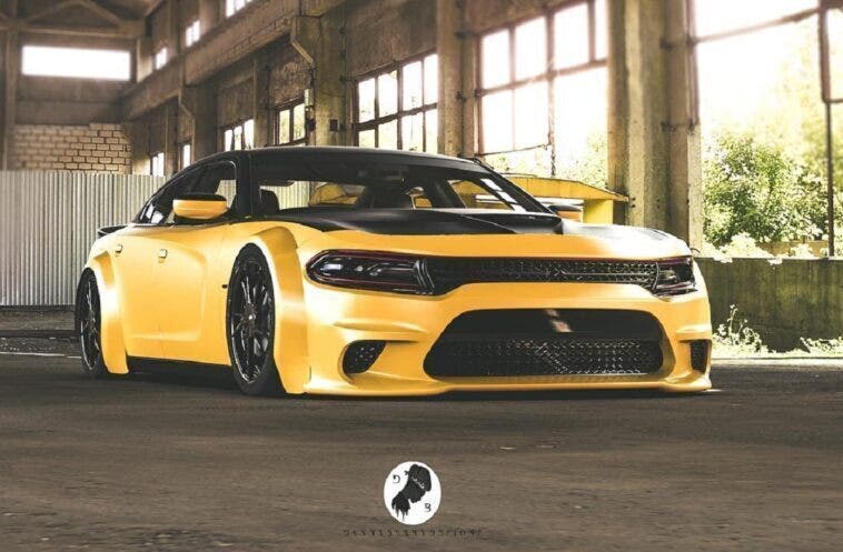 Dodge Charger SRT Hellcat Widebody render