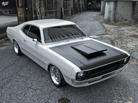 Dodge Demon 1972 restomod render