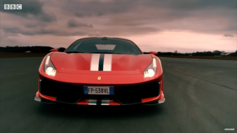 Ferrari 488 Pista vs McLaren 600LT Top Gear