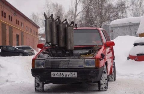 Fiat Uno Garage 54 quattro scarichi