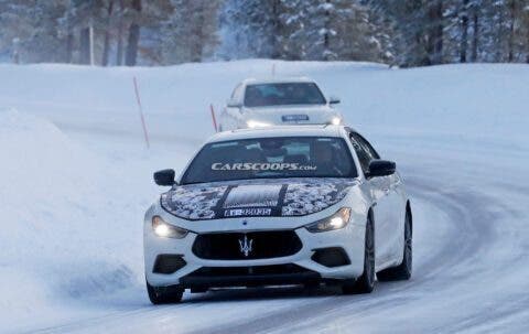 Maserati Ghibli 2021 test invernali foto spia