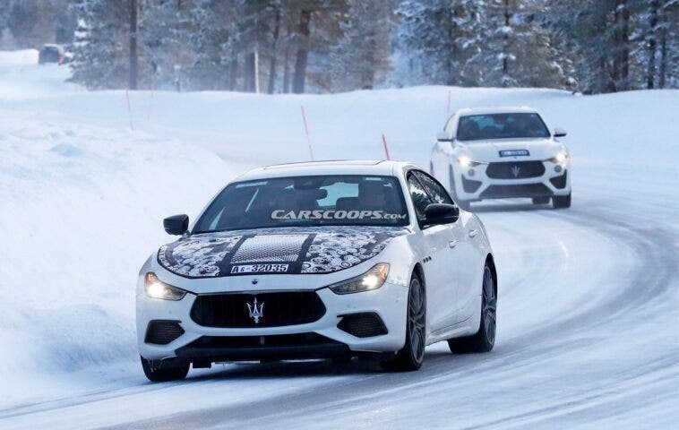 Maserati Ghibli 2021 test invernali foto spia