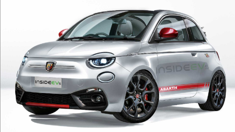 Nuova Fiat 500e Abarth render Insideevs