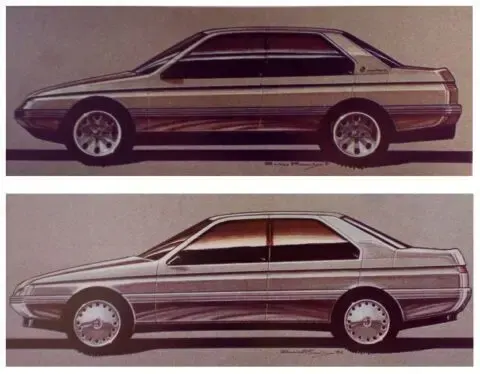 Alfa Romeo 164 - Disegni