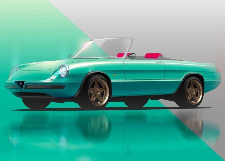 Alfa Romeo Duetto Spider Garage Italia render