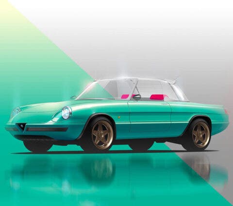 Alfa Romeo Duetto Spider Garage Italia render