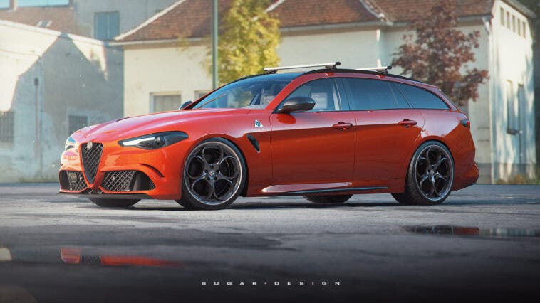 Alfa Romeo Giulia Quadrifoglio Wagon render