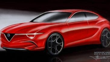 Alfa Romeo Giulietta BEV render