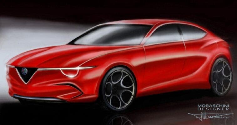 Alfa Romeo Giulietta BEV render