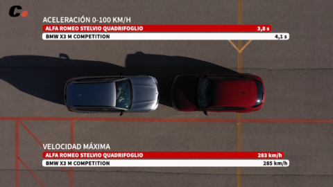 Alfa Romeo Stelvio Quadrifoglio vs BMW X3 M Competition Coches