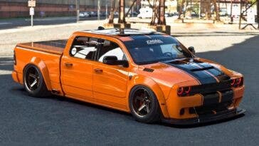 Dodge Challenger SRT Hellcat pick-up render